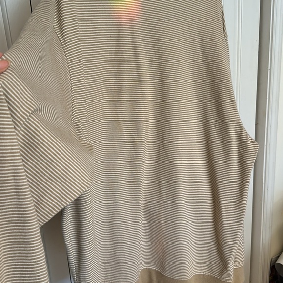 IZOD Sweat Shirt Mens Striped XXL /TTG TOP zip front - Picture 10 of 12